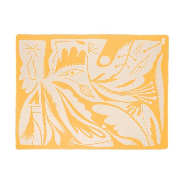 Dzeltens pleds 165x200 cm Lino – noo.ma