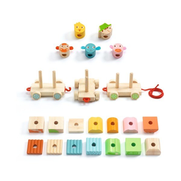 Bērnu koka vilciens Djeco FarmTrain-image-2