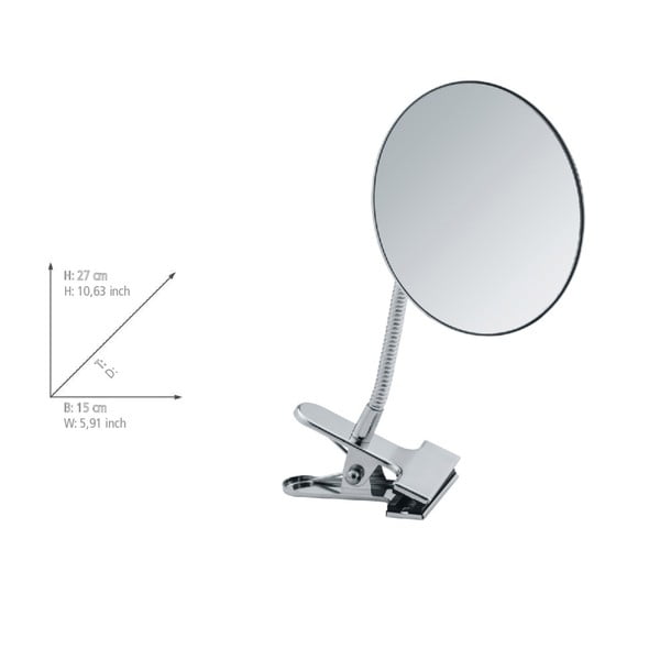 Kosmētikas palielināmais spogulis (5x) ø 15 cm Clip – Wenko-image-3