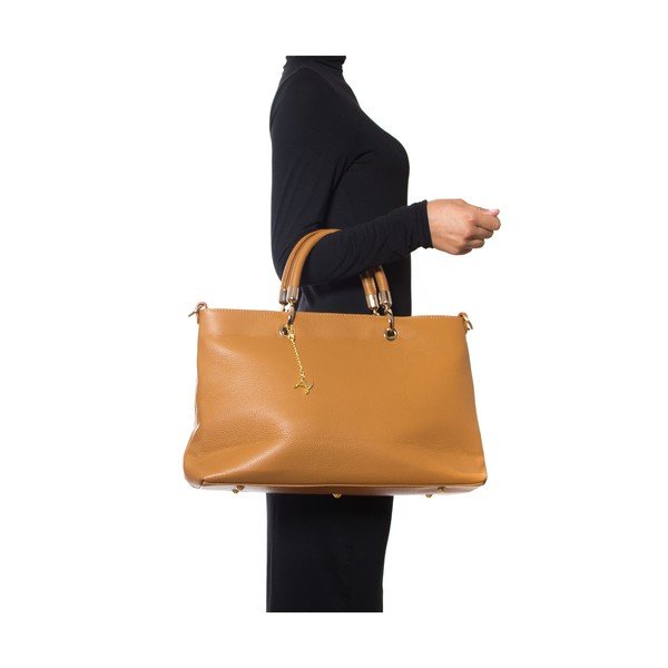 Ādas rokassoma Luisa Vannini 1131 Cognac-image-4
