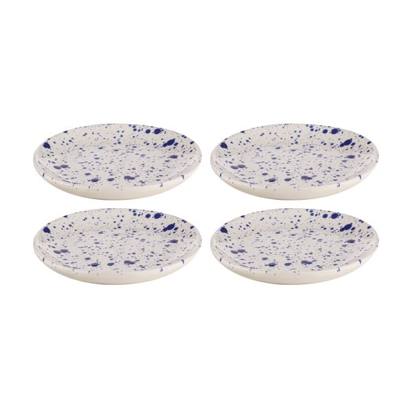 Balti/zili deserta māla šķīvji (4 gab.) ø 18 cm Carnival – Ladelle