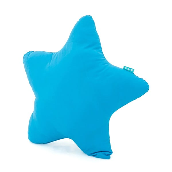 Tirkīzzils kokvilnas spilvens Happy Friday Basic Estrella Turquoise, 50 x 50 cm-image-1