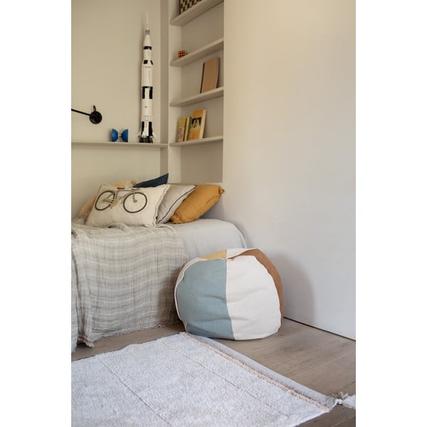 Krēmkrāsas mazgājams/ar rokām darināts kokvilnas paklājs 120x160 cm Bloom Natural – Lorena Canals-image-3