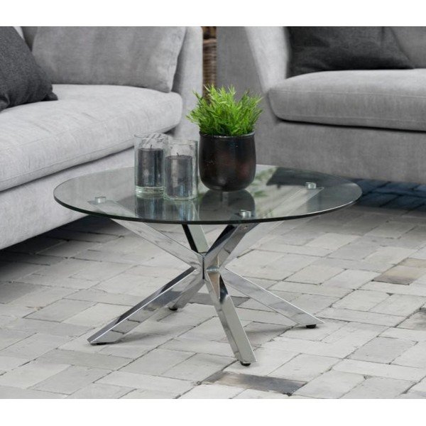 Apaļš žurnālgaldiņš sudraba krāsā ø 82 cm Heaven – Actona-image-1