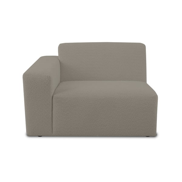 Gaiši brūns modulārais dīvāns no buklē auduma (ar kreiso stūri) Roxy – Scandic