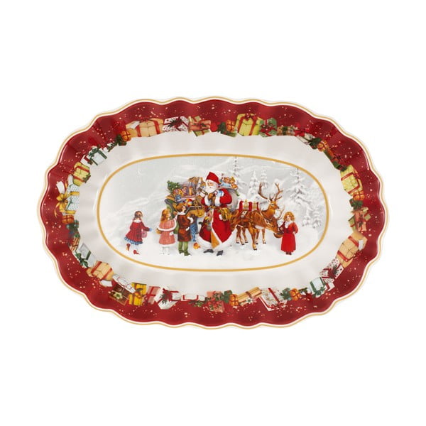 Porcelāna servīzes šķīvis ar Ziemassvētku motīvu Villeroy & Boch, 30 x 19,8 cm