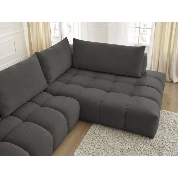 Tumši pelēks stūra dīvāns (ar labo stūri) Everest – Bobochic Paris-image-4