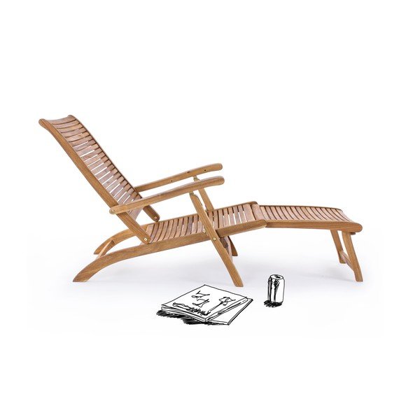 Dabīga toņa masīvkoka dārza zvilnis Noemi – Bizzotto-image-2