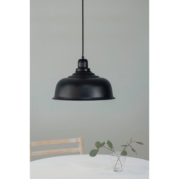 Melna piekaramā lampa ar metāla abažūru 37x37 cm Port – Markslöjd-image-1