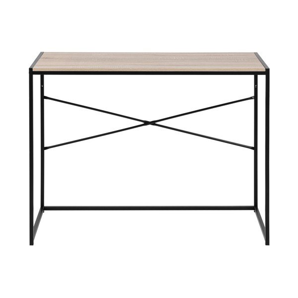 Rakstāmgalds ar metāla konstrukciju un sonoma ozola virsmu Actona Seaford-image-2