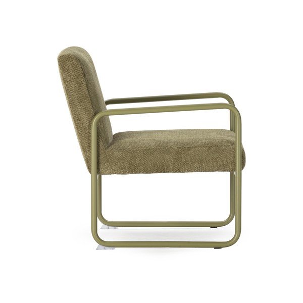 Zaļš atpūtas krēsls no šenila auduma Vince – MOME-image-3