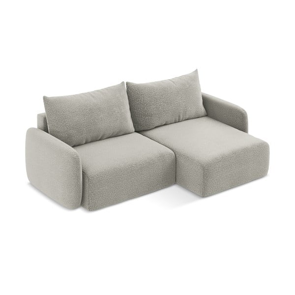 Gaiši pelēks salokāms/ar uzglabāšanas vietu stūra dīvāns (ar labo stūri) Kalena – Makamii-image-3