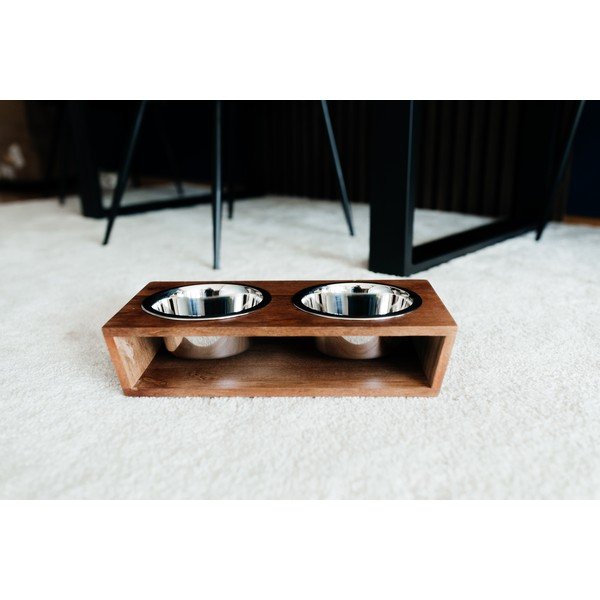 Koka bļodiņu komplekts ar pamatni suņiem Dog Fantasy – Plaček Pet Products-image-1