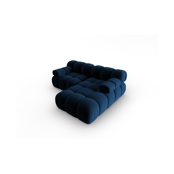 Zils samta stūra dīvāns (ar labo stūri) Bellis – Micadoni Home-image-4