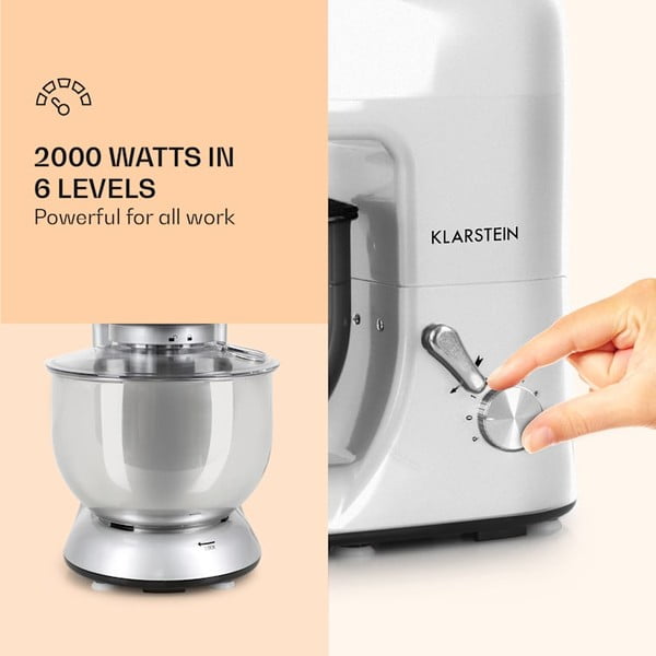 Pelēks universāls virtuves kombains Klarstein Lucia Argentea-image-3