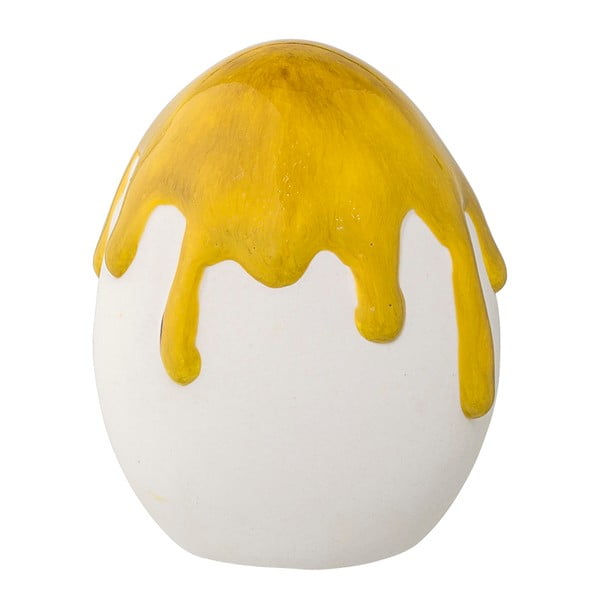 Dzeltena keramikas dekorācija olas formā Bloomingville Mia