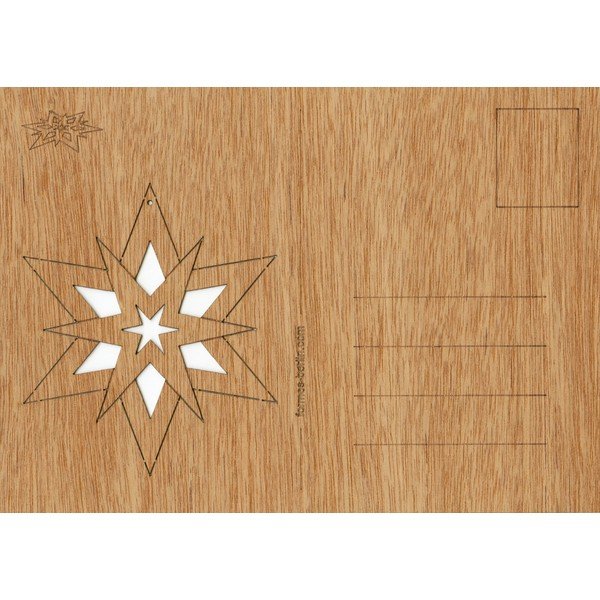 Koka pastkarte Formes Berlin Double Star, 14,8 x 10,5 cm-image-1