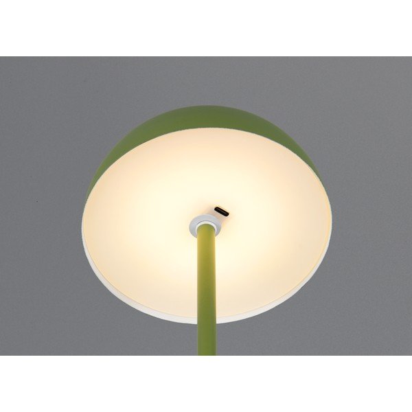 Zaļa LED galda lampa ar metāla abažūru (augstums 21 cm) Munoz – Reality-image-1