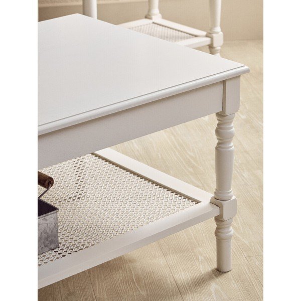 Balts žurnālgaldiņš 60x120 cm Heritage – Premier Housewares-image-3