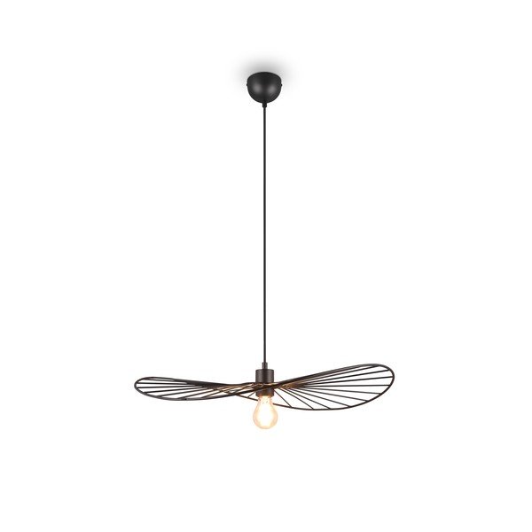 Matēti melna piekaramā lampa ø 60 cm Chapeau – Reality-image-1