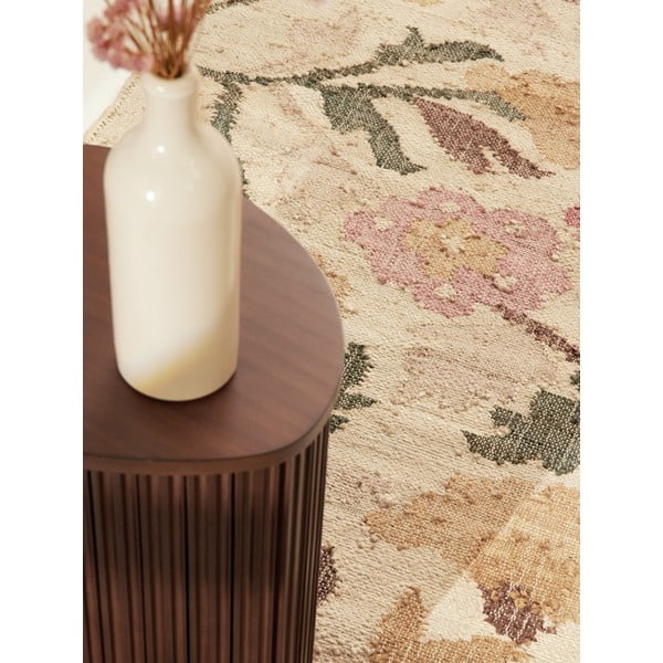 Krēmkrāsas ar rokām darināts džutas celiņa paklājs 80x200 cm Roya Violette – Elle Decoration-image-2