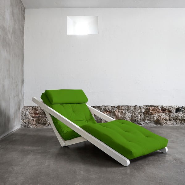 Karup Figo atpūtas krēsls, balts/ļima, 70 cm