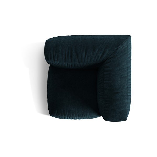 Tumši zila samta modulārā dīvāna daļa (ar maināmu stūri) Martina – Micadoni -image-3