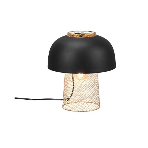 Matēti melna metāla galda lampa (augstums 28 cm) Punch – Reality-image-3