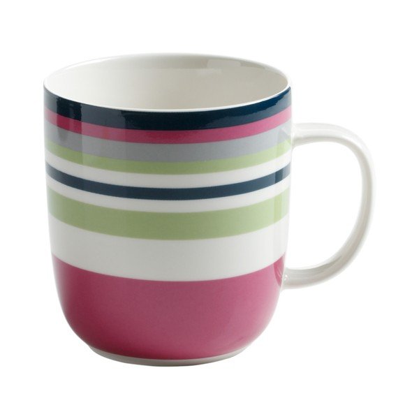 Maxwell & Williams Boat Club rozā porcelāna krūze, 450 ml