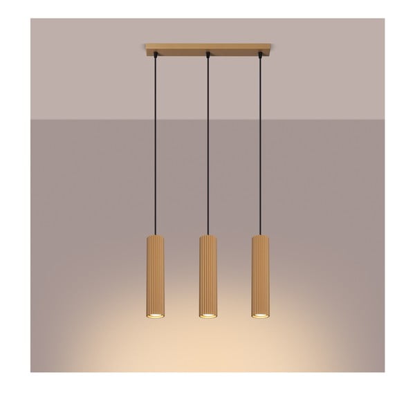 Zelta krāsas piekaramā lampa Gleam – Sollux-image-2