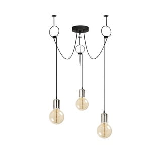 Melna griestu lampa Opviq lights Sirin