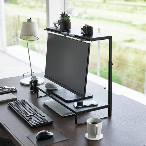 Melns metāla monitora statīvs Tower – YAMAZAKI-image-1