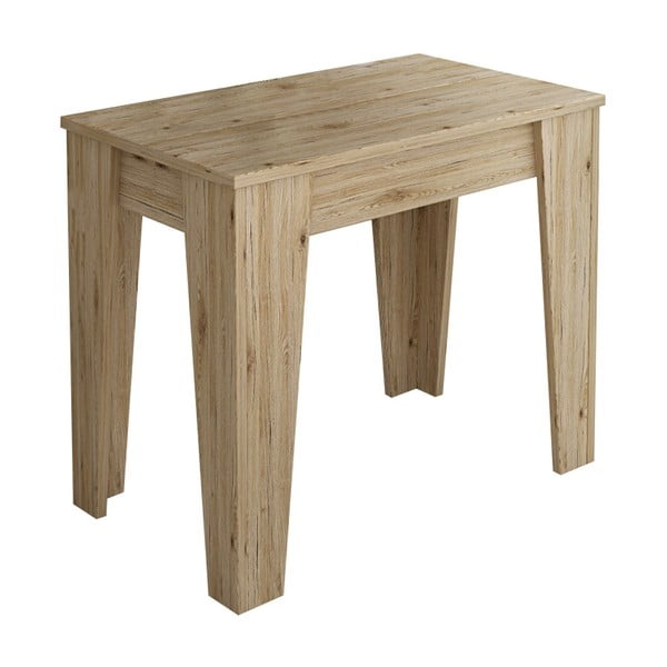 Koka galds ar 6 papildu pagarinājumiem Tomasucci Charlie, 75 x 90 x 50 cm