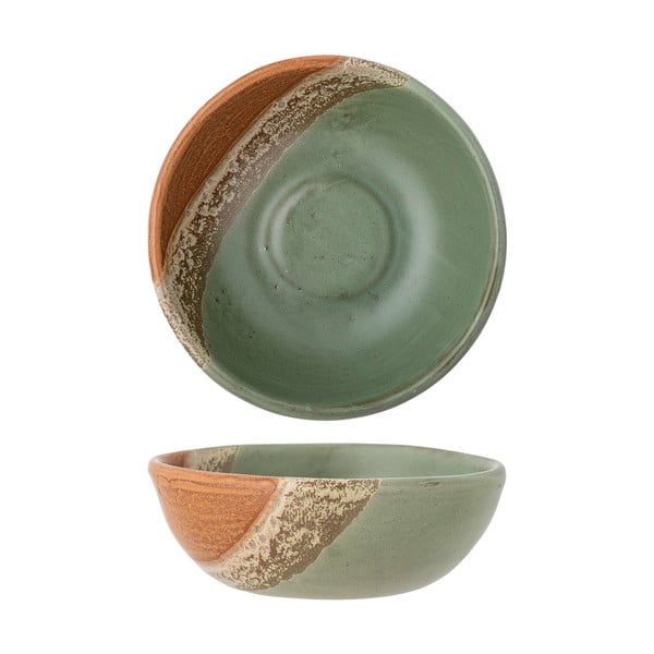 Zaļa/oranža māla bļodiņa 572 ml Paula – Bloomingville-image-2