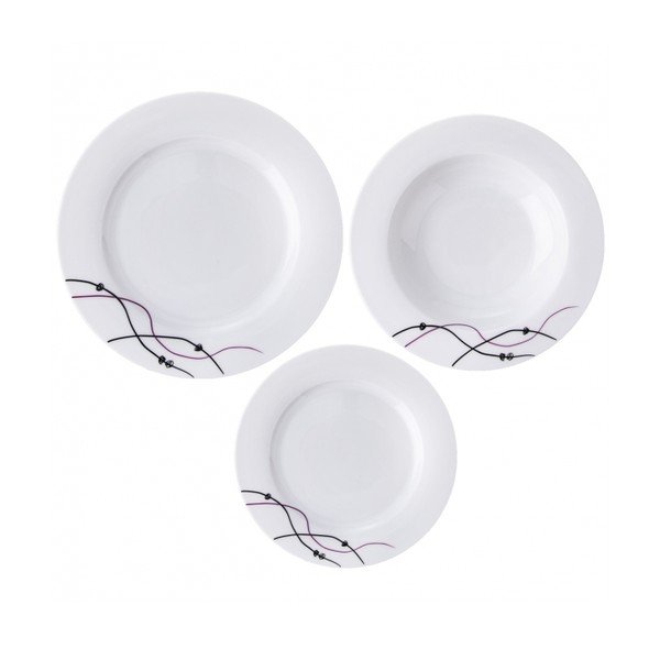 Porcelāna trauku komplekts (18 gab.) Orion Waves-image-4
