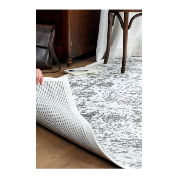 Balts rakstains divpusējs paklājs Narma Palmse, 160 x 230 cm-image-2