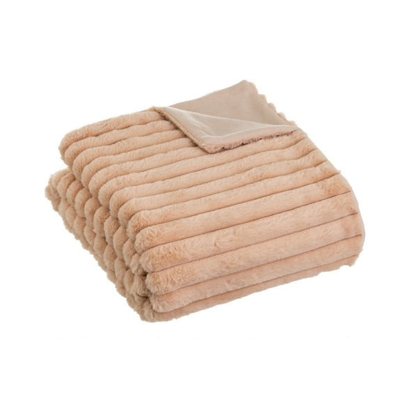 Gaiši brūns mikroplīša pleds 130x160 cm Fur Velvet – Casa Selección