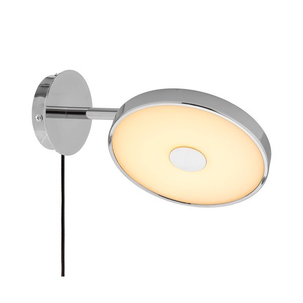 Spīdīgas sudraba krāsas LED sienas lampa ar saliekamu konstrukciju/ar regulējamu spilgtumu ar vadu ø 15 cm Asteria Wall Short – UMAGE-image-2