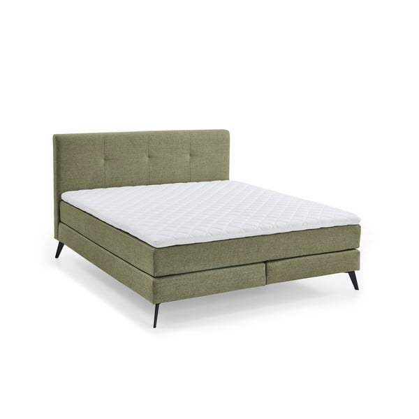 Zaļa atsperu gulta 180x200 cm ANCONA – Meise Möbel