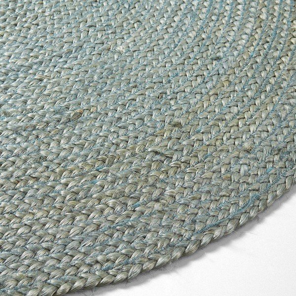 Zils džutas paklājs Kave Home Dip, Ø 100 cm-image-1