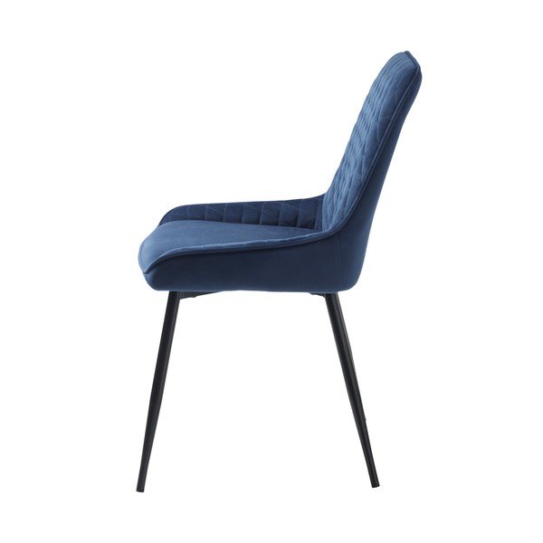 Zils samta pusdienu krēsls Milton – Unique Furniture-image-2
