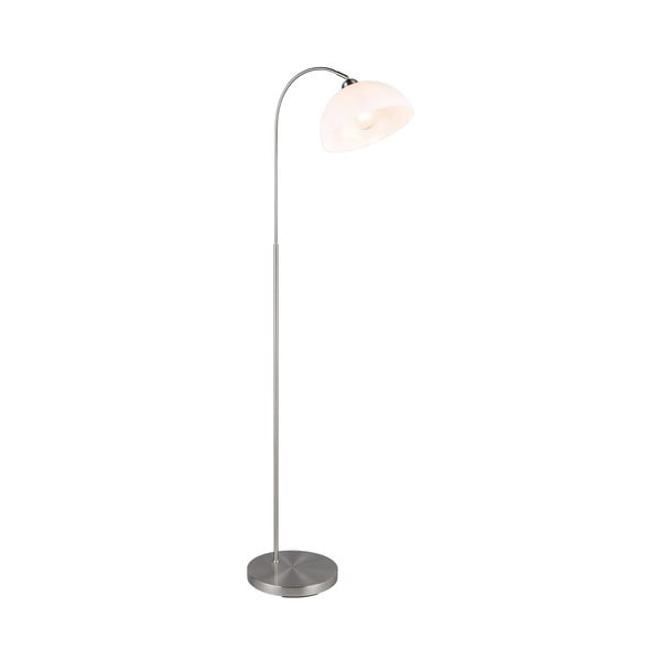 Sudraba krāsas stāvlampa ar metāla abažūru (augstums 170 cm) Sierra – Trio