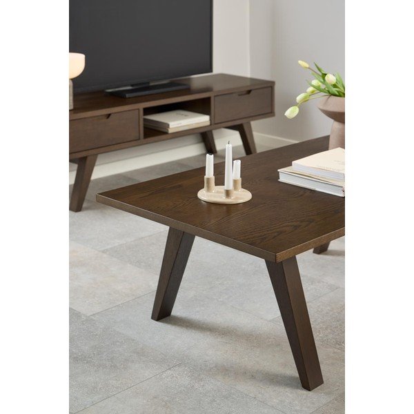 Brūns žurnālgaldiņš ar ozolkoka imitāciju 70x130 cm A-Line – Actona-image-2