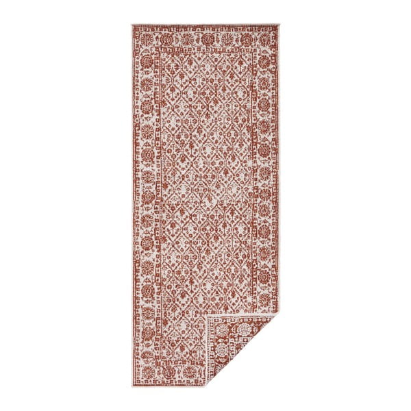 Sarkans rakstains divpusējs āra paklājs Bougari Curacao, 80 x 150 cm-image-1