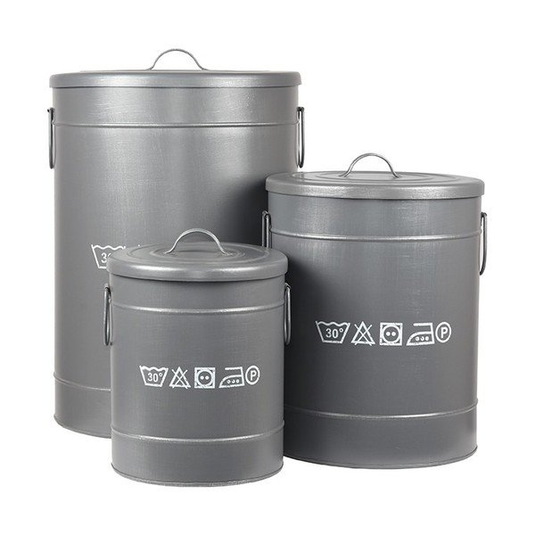 Metāla veļas grozs LABEL51, ⌀ 40 cm-image-4