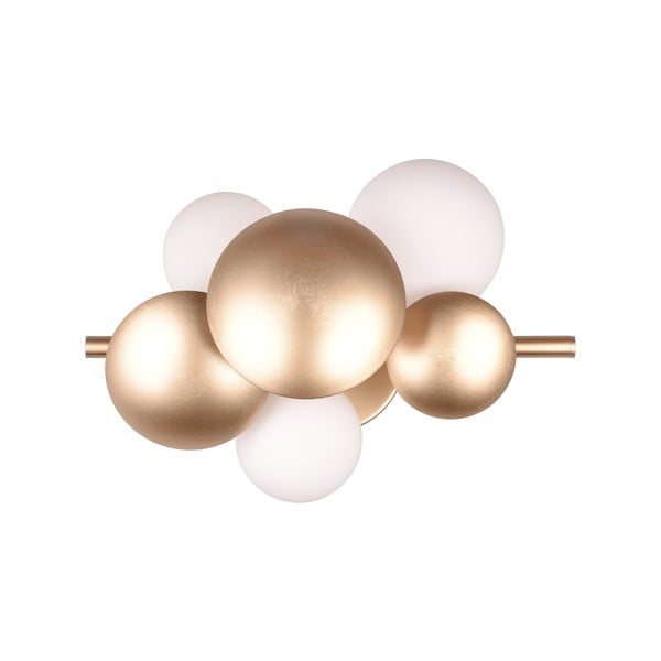 Balta/zelta krāsas sienas lampa Bubble – Trio Select-image-4