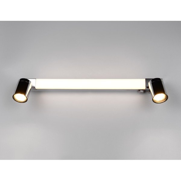 Spīdīgas sudraba krāsas LED sienas lampa Enrico – Trio-image-3