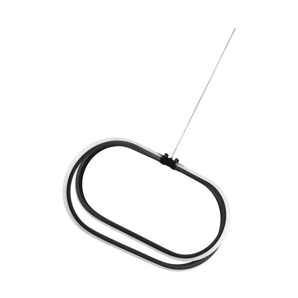 Melna metāla LED piekaramā lampa ø 42 cm Loca – Squid Lighting-image-2