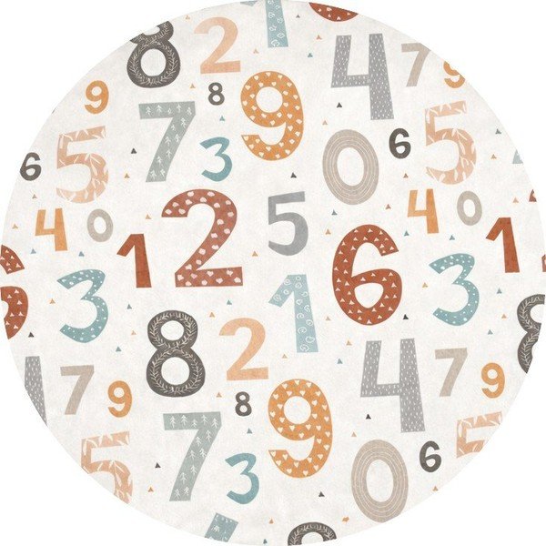 Mazgājams bērnu rotaļu paklājs ø100 cm Happy Numbers – Mila Home
