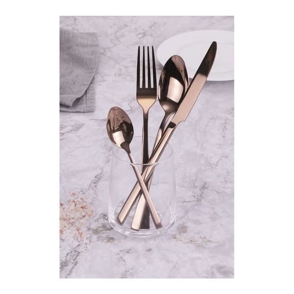 Tērauda galda piederumi vara krāsā (24 gab.) Lexington – VDE Tivoli 1996-image-3